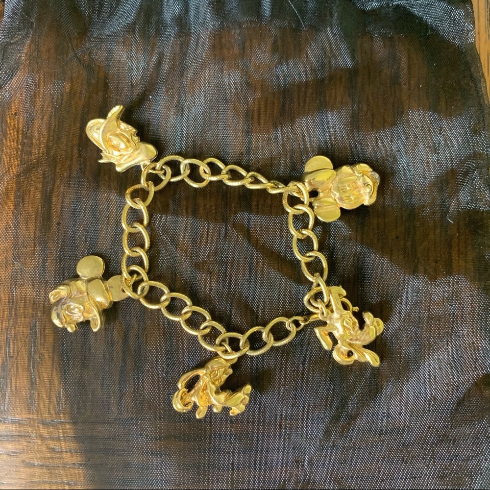 Vintage Disney Charm Bracelet - Mickey & Friends